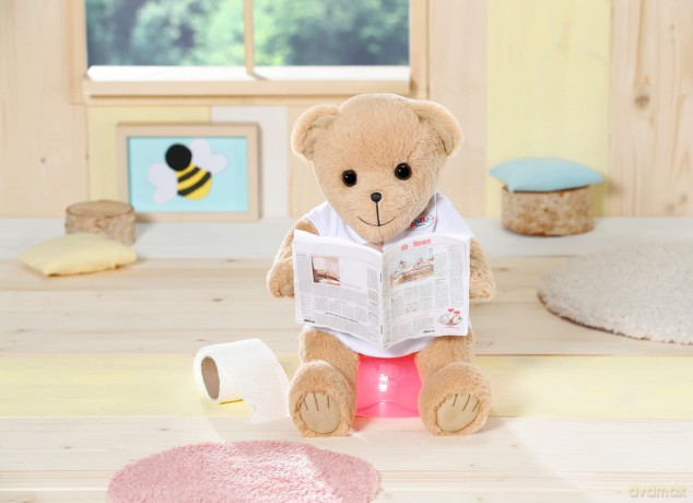 BABY born Bear White 835388 - 36cm Little Bear with Soft Stuffed Body - Includes White Outfit and Accessories - Designed to Fit 43cm BABY born Clothing - Suitable for Kids from 0+