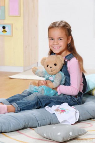 BABY born Bear White 835388 - 36cm Little Bear with Soft Stuffed Body - Includes White Outfit and Accessories - Designed to Fit 43cm BABY born Clothing - Suitable for Kids from 0+