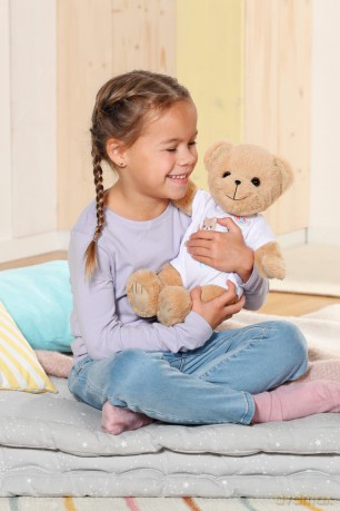 BABY born Bear White 835388 - 36cm Little Bear with Soft Stuffed Body - Includes White Outfit and Accessories - Designed to Fit 43cm BABY born Clothing - Suitable for Kids from 0+