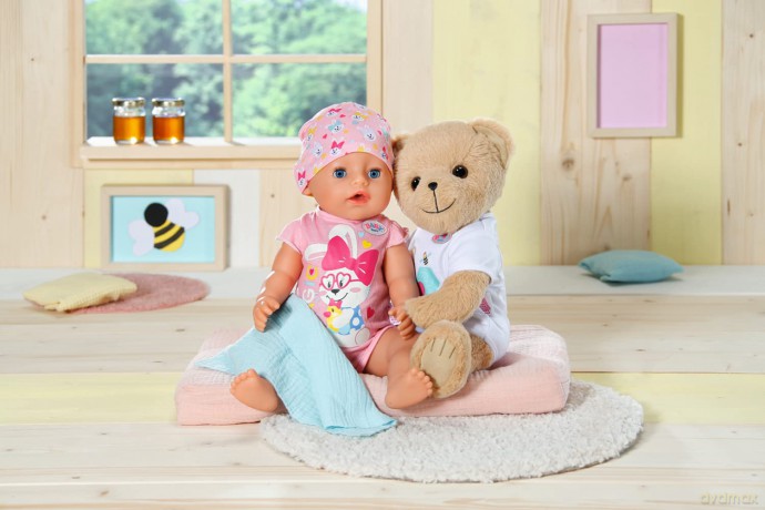 BABY born Bear White 835388 - 36cm Little Bear with Soft Stuffed Body - Includes White Outfit and Accessories - Designed to Fit 43cm BABY born Clothing - Suitable for Kids from 0+