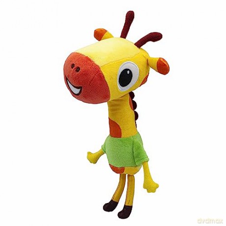 BANDAI Milo Giraffe Teddy Bear Stuffed Animal - 20cm Lofty Soft Toys from the Milo Animated Series | Cute Talking Giraffe Plush with Sounds and Phrases | Adorable Cartoon Musical Toys for 1 Year Old