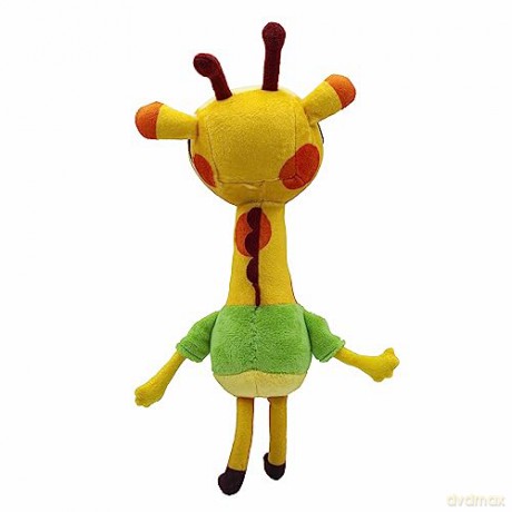 BANDAI Milo Giraffe Teddy Bear Stuffed Animal - 20cm Lofty Soft Toys from the Milo Animated Series | Cute Talking Giraffe Plush with Sounds and Phrases | Adorable Cartoon Musical Toys for 1 Year Old