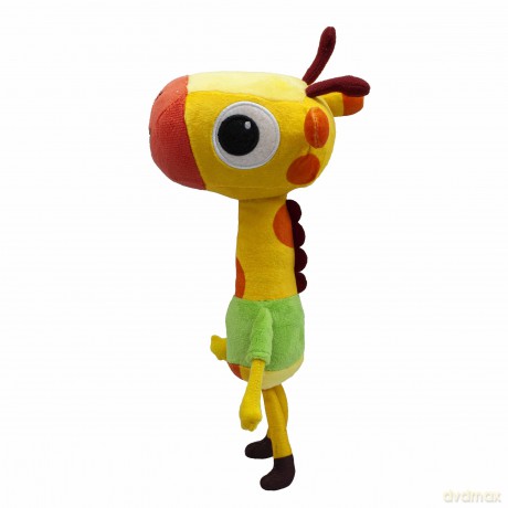 BANDAI Milo Giraffe Teddy Plush Toys - 20cm Lofty Giraffe Toy from the Milo Animated Series | Cute and Cuddly Boys and Girls Toys with Soft Touch Material | Adorable Cartoon Animals Toys for Kids