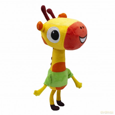 BANDAI Milo Giraffe Teddy Plush Toys - 20cm Lofty Giraffe Toy from the Milo Animated Series | Cute and Cuddly Boys and Girls Toys with Soft Touch Material | Adorable Cartoon Animals Toys for Kids
