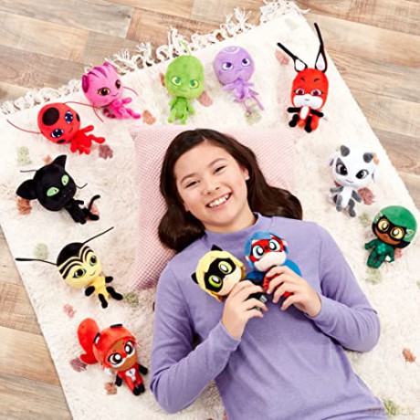 BANDAI Miraculous Chibi Carapace Plush Toy From Miraculous Tales Of Ladybug And Cat Noir | 15cm Carapace Soft Toy | Super Soft And Cuddly Miraculous Toys Bring Their Favourite TV Show To Life