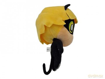 BANDAI Miraculous Chibi Cat Noir Plush Toy From Miraculous Tales Of Ladybug And Cat Noir | 15cm Cat Noir Soft Toy | Super Soft And Cuddly Miraculous Toys Bring Their Favourite TV Show To Life