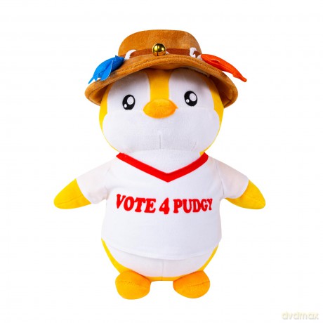 BANDAI Pudgy Penguins Vote 4 Outfit Huggable Plush Toy From Pudgy World| 30cm Vote 4 Outfit Penguin Soft Toy | Super Soft And Cuddly Pudgy Penguins Toys | Soft Toys For Fans Of Cute Things