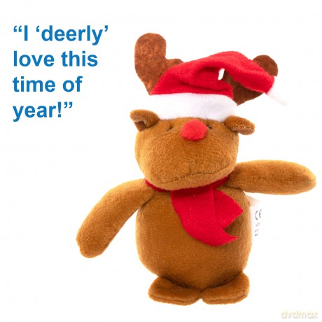 Baker Ross AC252 Christmas Bean Pals Cuddly Toys for Children to Play with Perfect Stocking and Winter Party Bag Fillers (Pack of 4)