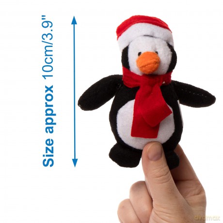 Baker Ross AC252 Christmas Bean Pals Cuddly Toys for Children to Play with Perfect Stocking and Winter Party Bag Fillers (Pack of 4)