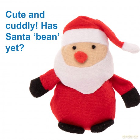 Baker Ross AC252 Christmas Bean Pals Cuddly Toys for Children to Play with Perfect Stocking and Winter Party Bag Fillers (Pack of 4)