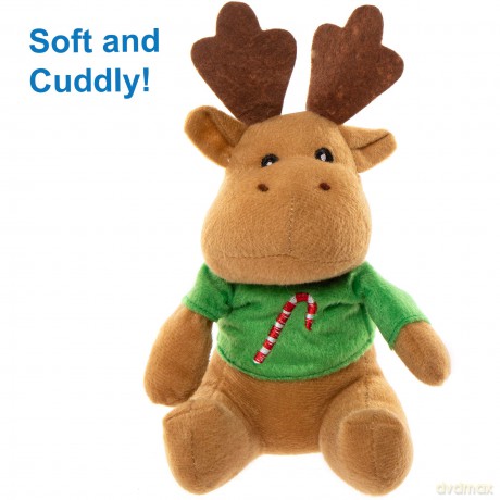 Baker Ross AF816 Reindeer Christmas Jumper Plush Pals - Novelty Toys for Kids, Perfect Party, Loot or Prize Bag Filler (Pack of 3), Assorted