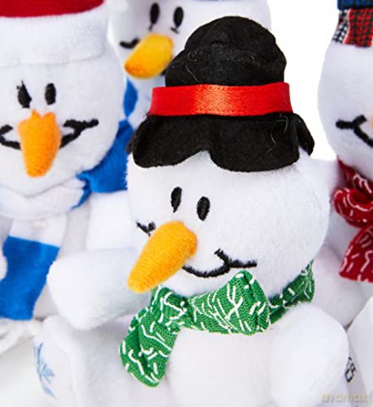 Baker Ross EF890 Snowman Mini Bean Pals (Pack of 4), Assorted