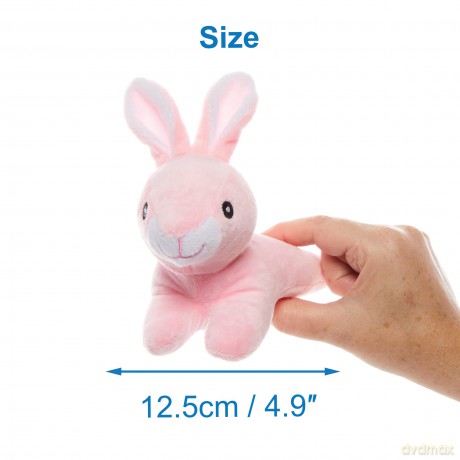 Baker Ross FX464 Bunny Plush - Pack of 2, Soft Toy Easter Party Bag Fillers