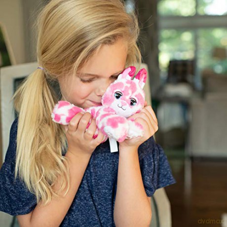 Bandai CE80082 Nuzzy Luvs Luvbug Interactive Pet Soft Toy (Pink and White Bunny)