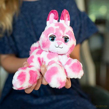 Bandai CE80082 Nuzzy Luvs Luvbug Interactive Pet Soft Toy (Pink and White Bunny)