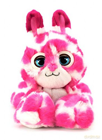 Bandai CE80082 Nuzzy Luvs Luvbug Interactive Pet Soft Toy (Pink and White Bunny)