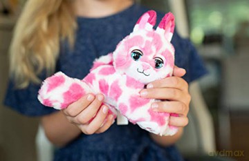 Bandai CE80082 Nuzzy Luvs Luvbug Interactive Pet Soft Toy (Pink and White Bunny)