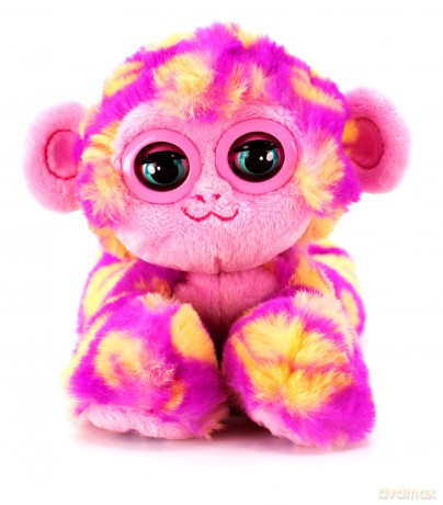 Bandai CE80083 Nuzzy Luvs Snuggler Interactive Pet Soft Toy (Pink and Orange Monkey)