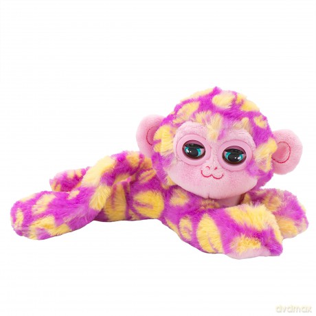 Bandai CE80083 Nuzzy Luvs Snuggler Interactive Pet Soft Toy (Pink and Orange Monkey)