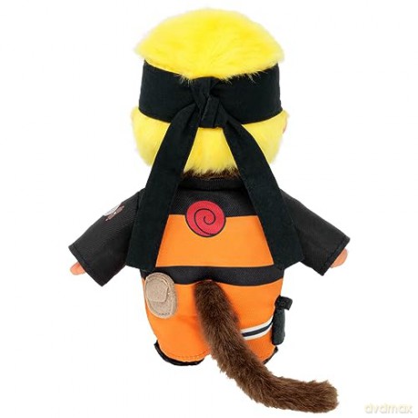 Bandai Monchhichi Naruto Shippuden Plush Toy - 80s Iconic Monkey Soft Plush Toy 20 cm for Children and Adults - Childrens Toy 2 Years and Above - SE241088
