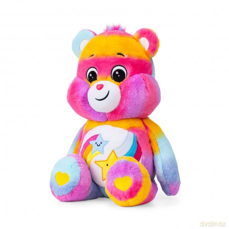 Basic Fun 22314 60cm Jumbo Plush-Dare to Care Bear, Multicolor, Large