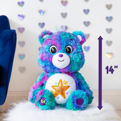 Basic Fun Care Bears Good Wishes, Care Bears Cuddly Toys for Children, Cute cuddly teddy bear, Care Bears Collection Suitable for Girls and Boys Ages 4+