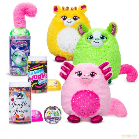 Basic Fun Misfittens Cats - Surprise Collectible Plush - Gemstones Misfittens, Kittens, Stuffed Cat Plush, Furry Surprise Toy for Girls, Boys, Kids and Toddlers Ages 3+