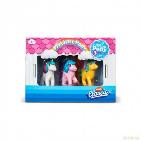Basic Fun My Little Pony Mini Classics, 2" Collectible Action Figures Toy Set, MLP Generation 1 Series, for Girls Ages 4+, Iconic Pony Toys for Kids