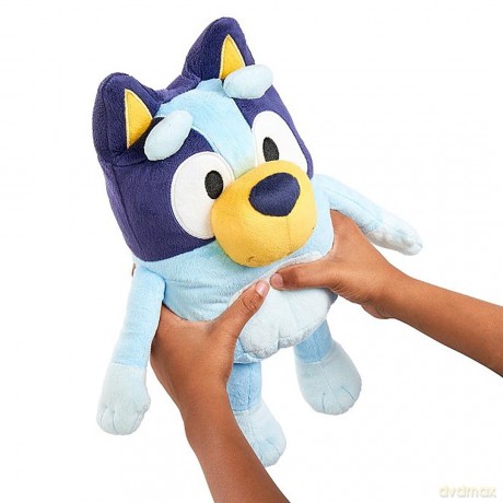 Bluey Large 30cm Talking Sounds Plush: Official Collectable Character Cuddly Jumbo Soft Toy, Blue