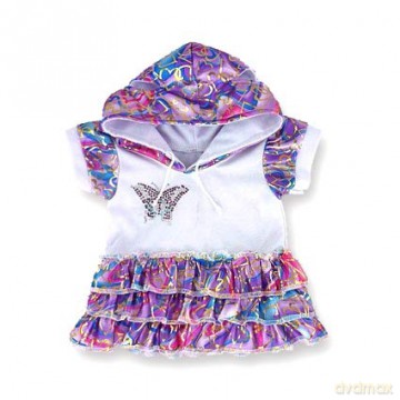 Build Your Bears Wardrobe Teddy Bear Clothes Butterfly Dress fits Build a Bear Teddies (purple)