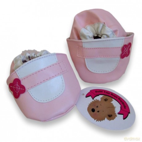 Build Your Bears Wardrobe Teddy Bear Clothes Check Outfit + Hat + Boots fits Build a Bear (pink)