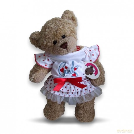 Build Your Bears Wardrobe Teddy Bear Clothes Girls Outfit fits Most Build a Bears (Red)