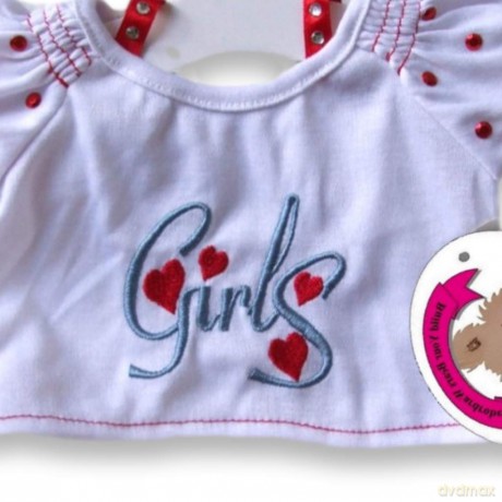 Build Your Bears Wardrobe Teddy Bear Clothes Girls Outfit fits Most Build a Bears (Red)