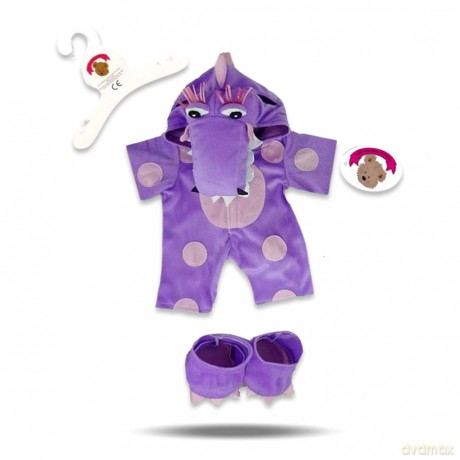 Build Your Bears Wardrobe Teddy Bear Clothes Little Dragon Outfit fits Build a Bear Teddies (purple)