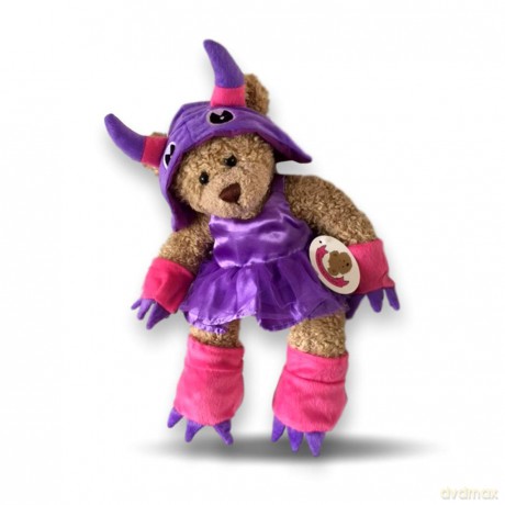 Build Your Bears Wardrobe Teddy Bear Clothes Tutu Dress + Accessories fits Build a Bear (Purple)