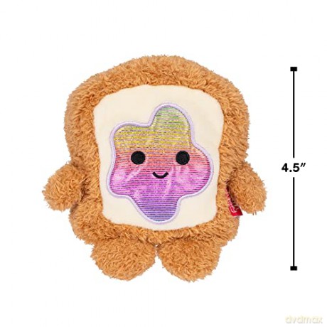 BumBumz 4.5-inch BreakfastBumz Plush 5-Pack - Blueberry Muffin Melissa, Coffee Colton, Toast with Rainbow Jam Timothy, Cereal Cyrus, and Strawberry Milk Sunday Collectible Stuffed Toys