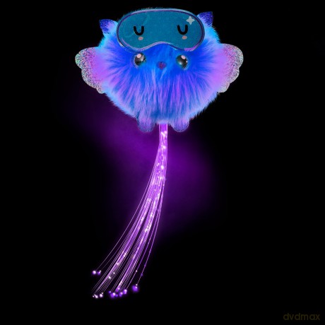 CHIBIES Boom Box - Kosmic | Cute Fluffy Party Pets That Flash to the Beat of Music | Interactive Animal Soft Toy Characters