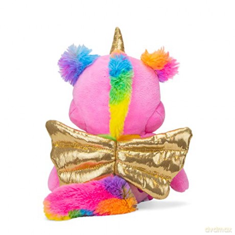 Care Bears 22cm Bean Plush - Pegasus Cheer, Collectable Cute Soft Toy, Unicorn Cuddly Toy for Boys and Girls, Small Care Bear Teddy, Plushie for Children Ages 4 5 6 7 +, Pink with Gold Wings