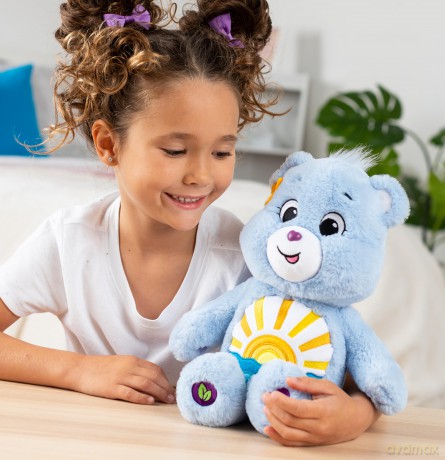 Care Bears | Sea Friend Bear 35cm Medium Plush | Collectable Cute Plush Toy, Cuddly Toys for Children, Cute Teddies Suitable for Girls and Boys Ages 4+ | Basic Fun 22569, Blue