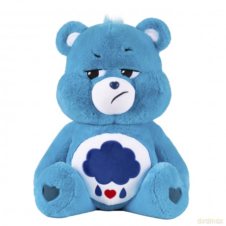 Care Bears 60cm Jumbo Plush - Grumpy, Collectible Cute Soft Toy, Cuddly Toy for Boys and Girls, Large Teddy Plushy for Children Ages 4 5 6 7 +, Blue