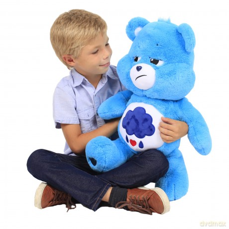 Care Bears 60cm Jumbo Plush - Grumpy, Collectible Cute Soft Toy, Cuddly Toy for Boys and Girls, Large Teddy Plushy for Children Ages 4 5 6 7 +, Blue