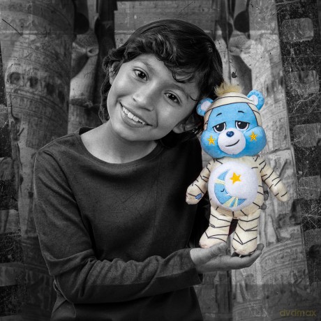 Care Bears Basic Fun, Bedtime as the Mummy, Universal Monsters 22cm Plush, Cuddly Toys for Children, Cute teddy bear, Suitable for Girls and Boys Ages 4+