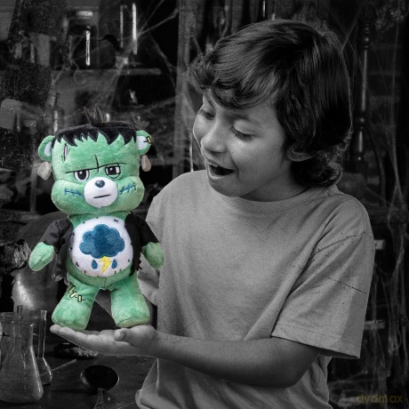 Care Bears Basic Fun, Grumpy as Frankenstein, Universal Monsters 22cm Plush, Cuddly Toys for Children, Cute teddy bear, Suitable for Girls and Boys Ages 4+