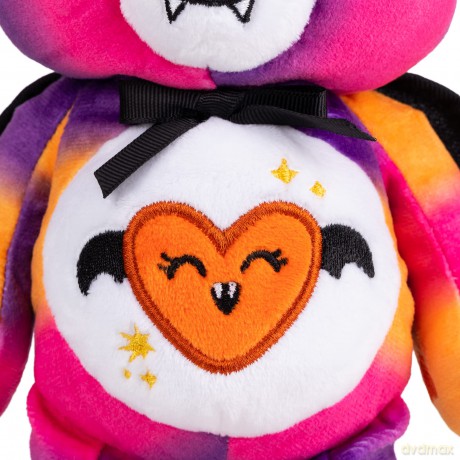 Care Bears Halloween 22cm Bean Plush - Spooky Sparkle Bear, Collectable Cute Soft Toy, Vampire Cuddly Toy for Boys and Girls, Small Care Bear Teddy, Plushie for Children Ages 4 5 6 7 +, Fangs and Cape