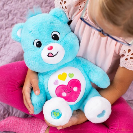 Care Bears | Always Here Bear 35cm Medium Plush | Eco Friendly, Collectable Cute Plush Toy, Cuddly Toys for Children, Cute Teddies Suitable for Girls and Boys Ages 4+ | Basic Fun 22623