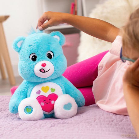 Care Bears | Always Here Bear 35cm Medium Plush | Eco Friendly, Collectable Cute Plush Toy, Cuddly Toys for Children, Cute Teddies Suitable for Girls and Boys Ages 4+ | Basic Fun 22623