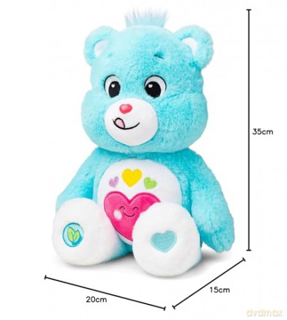 Care Bears | Always Here Bear 35cm Medium Plush | Eco Friendly, Collectable Cute Plush Toy, Cuddly Toys for Children, Cute Teddies Suitable for Girls and Boys Ages 4+ | Basic Fun 22623