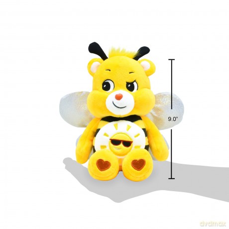 Care Bears | Bumble Bee Bear 22cm Bean Plush | Collectable Cute Plush Toy, Cuddly Toys for Children, Soft Toys for Girls and Boys, Cute Teddies Suitable for Girls and Boys Ages 4+ | Basic Fun 99309