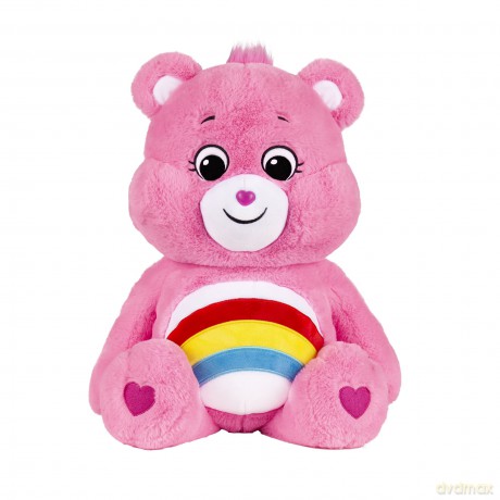 Care Bears | Cheer Bear 60cm Jumbo Plush | Collectable Cute Plush Toy, Giant Teddy Bear, Cuddly Toys for Children, Soft Toys for Girls Boys, Big Teddy Suitable for Girls and Boys 4+ | Basic Fun 22066