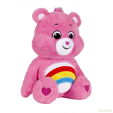 Care Bears | Cheer Bear 60cm Jumbo Plush | Collectable Cute Plush Toy, Giant Teddy Bear, Cuddly Toys for Children, Soft Toys for Girls Boys, Big Teddy Suitable for Girls and Boys 4+ | Basic Fun 22066